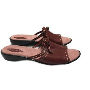 Maripe -- Cordovan Comfort Slides Size 7.5
